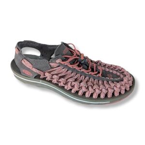 Keen Uneek Women's Coral & Gray Cord Adventure Outdoor Sandals